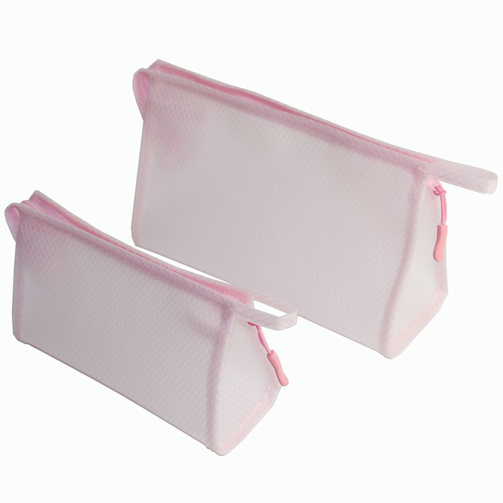 large pink makeup bag