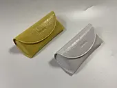 Crinkled Texture Leather Soft Glasses Case Portable Sunglasses Case Stylish Presbyopic & Myopia Hold