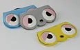 Owl Shaped Clip-on glasses pouch Portable PU Leather Spectacle Case for Travel & Daily Use