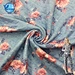 Amazon trade fashion women's wear double-sided diamond single rose printed 3D CVC air fabric