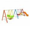 Backyard Outdoor Playground Metal Big Swing Sets for Kids with Slide