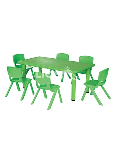 green plastic table and chairs supplier