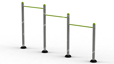 outdoor gym bounce and press