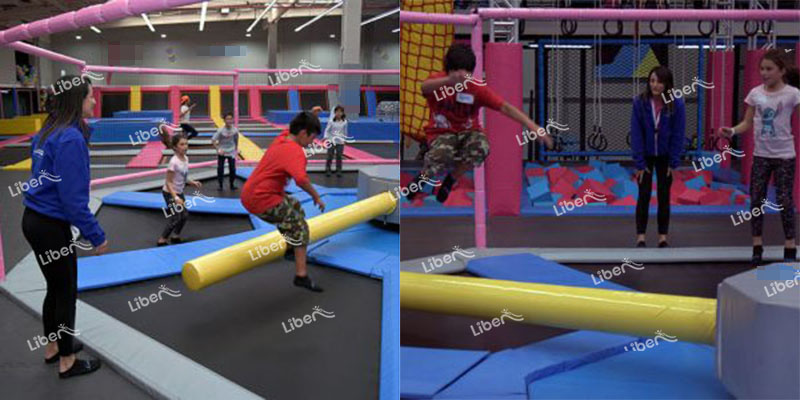 enclosed type wipeout trampoline park