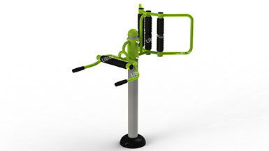 outdoor gym back massager