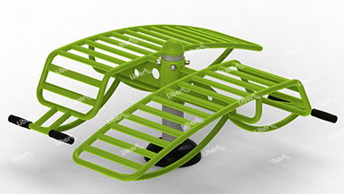 outdoor gym double sit-up board