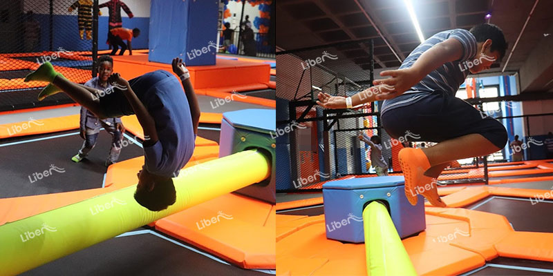 open type wipeout trampoline park