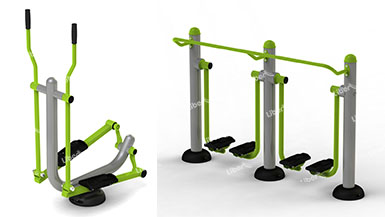 outdoor gym sky stepper and double air walker