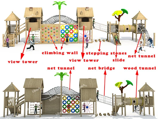 LE.EG.E07.07.00 backyard natural playground equipment