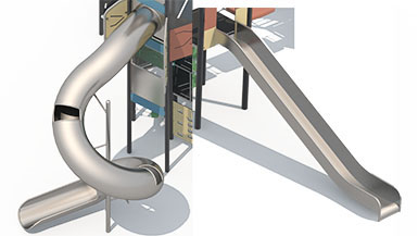 Urban Series outdoor playground set slides