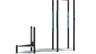 Urban Series outdoor playground set posts