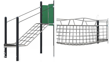 Urban Series outdoor playground set climbing net