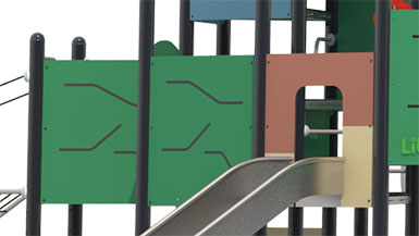 Urban Series outdoor playground set panels