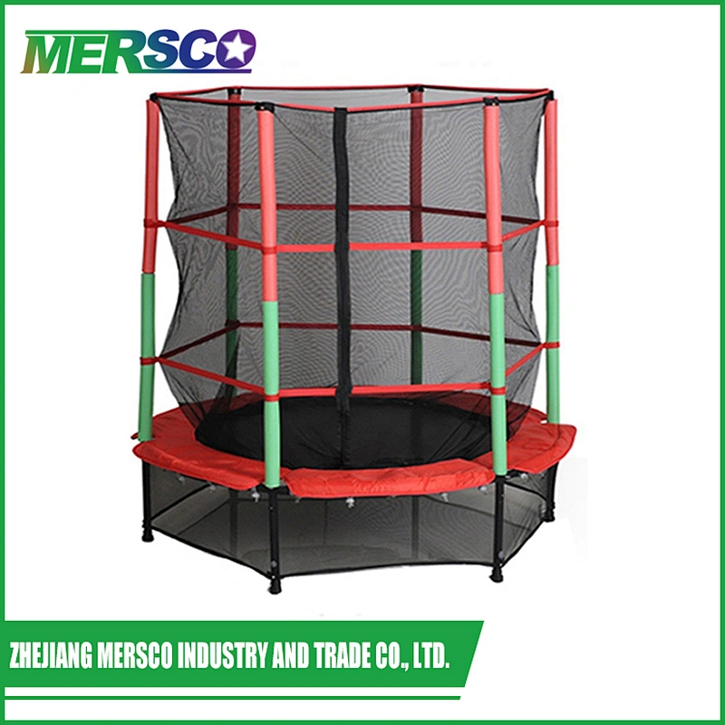 Bungee jumping juguete de niños trampolín con red de seguridad