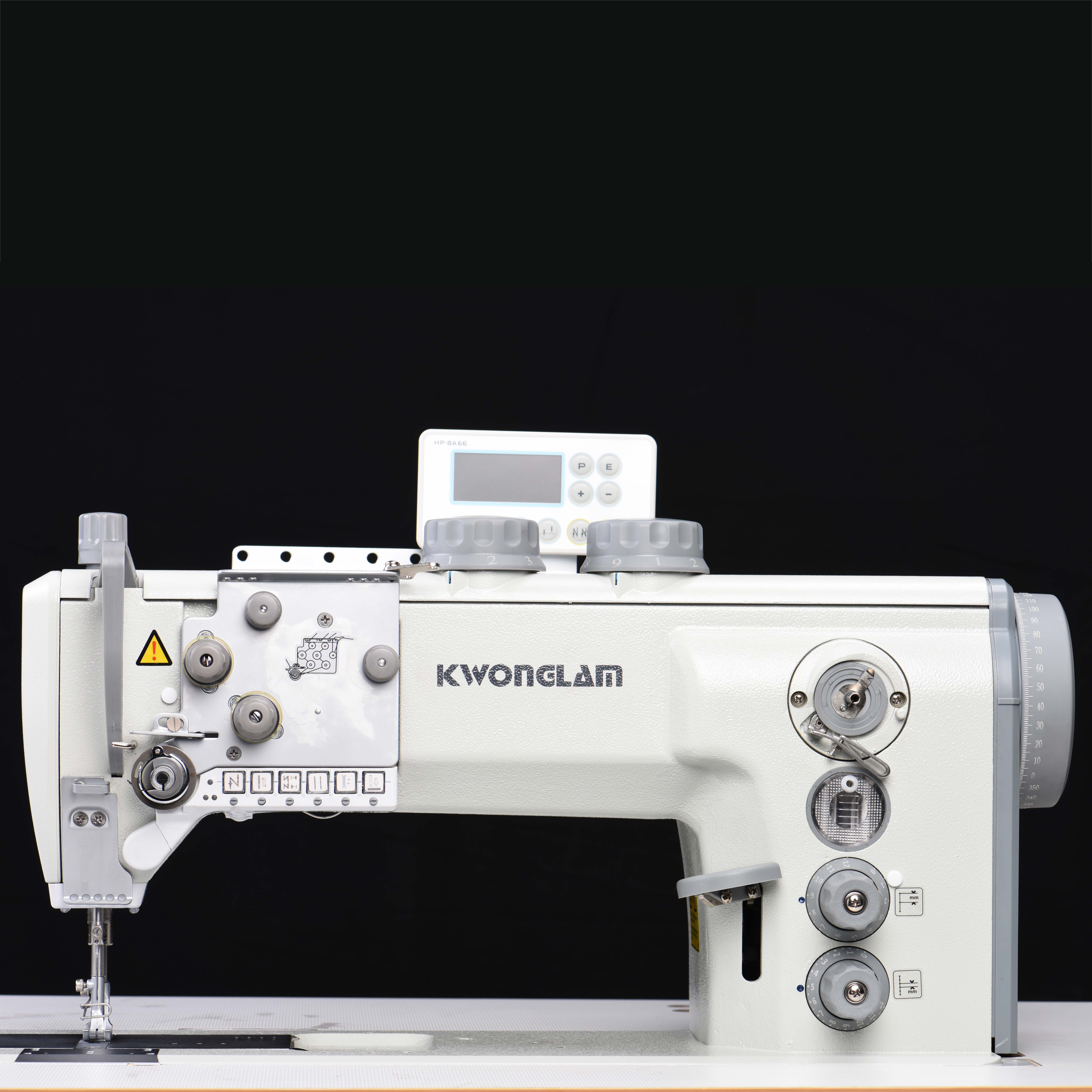 Durkopp Adler type Compound Feed Flat Bed Double Needle Heavy Duty Walking Foot Lockstitch