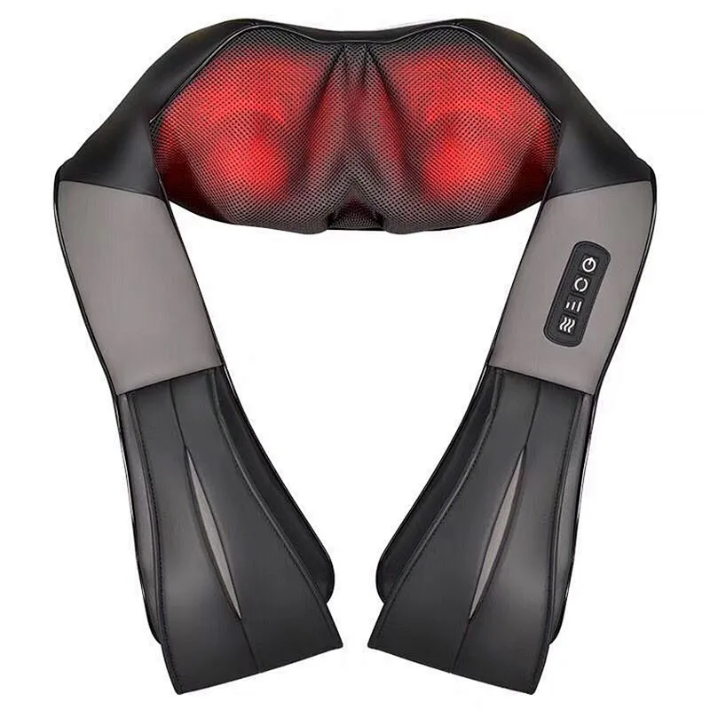 2019 OEM ODM New Best Neck Shoulder Heated Kneading Massager Belt Back Neck Shoulder Massage with CE & UL & KC Adapter