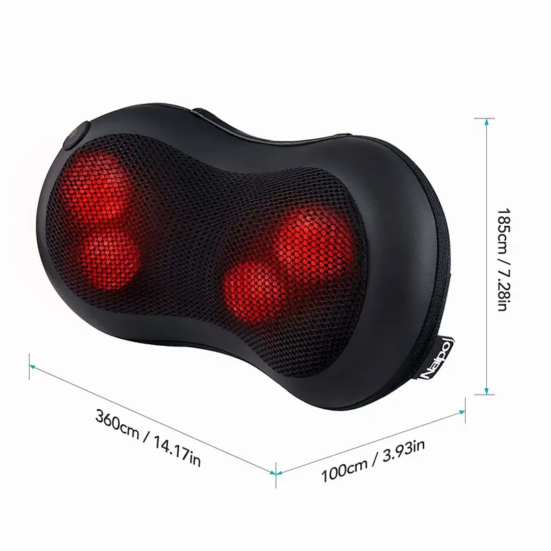 FDA Approval Amazon Hot Sale Massage Pillow Pain Relief Electric Massage Pillow Shiatsu Back Massager Neck Massage Pillow