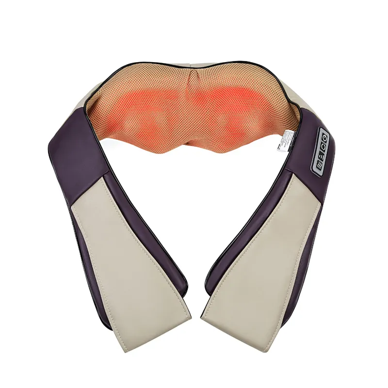 2019 OEM ODM New Best Neck Shoulder Heated Kneading Massager Belt Back Neck Shoulder Massage with CE & UL & KC Adapter