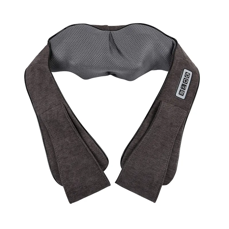 2018 OEM New Best Linen Cover Neck Shoulder Massager Heated Kneading Massager Belt Neck Shoulder Massage with CE & UL & KC Adapter