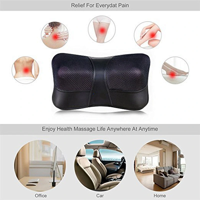FDA CE RoHS Approval Full body massager Massage Pillow Pain Relief Electric Massage Pillow Shiatsu Back Massager Neck Massage Pillow with heat