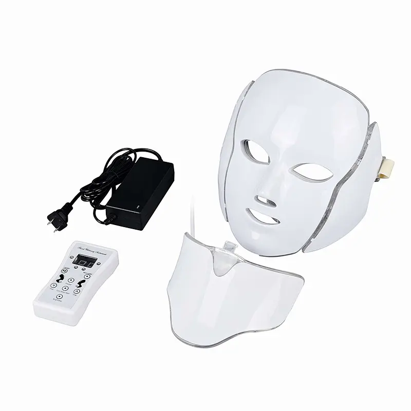 7 colors Electric Anti-Aging LED Mask Facial and neck Whitening Instruments
