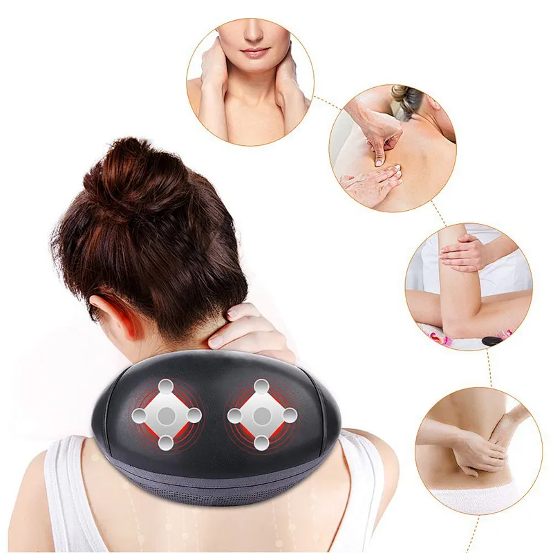 2018 OEM ODM New Best Neck Shoulder Massager Kneading Massager Heating Belt Back Neck Shoulder Massage with CE & UL & KC Adapter