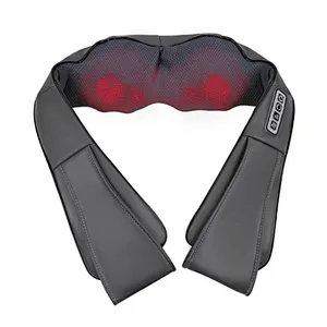 FDA Approval Deep Kneading Tissue Massager Shiatsu Neck Shoulder Massager Electric Neck Shoulder Massager for Muscle Pain Relief