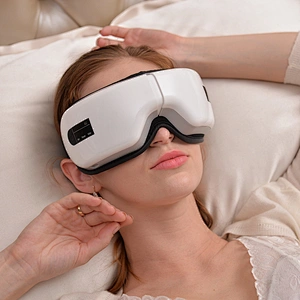 180 degrees folding comfortable eye massager machine with heating and vibration