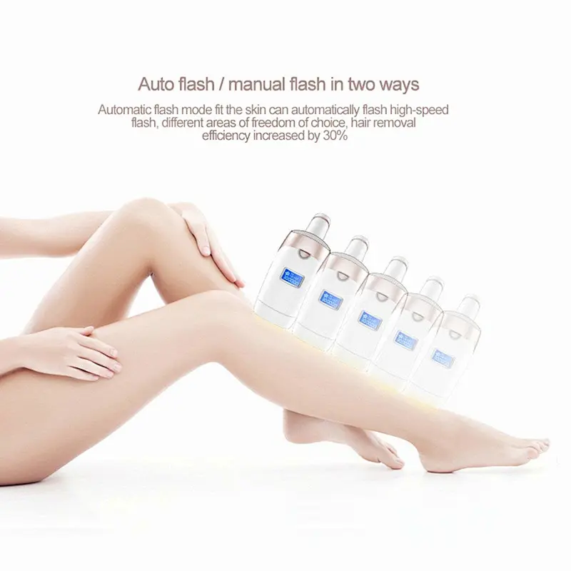 IPL Hair Removal Permanent Hair Removal 400000 Flashes LCD Screen with Goggles for Home Use Painless Hair Removal