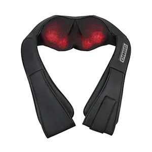 FDA CE RoHS Approval Electric Neck Shoulder Massager Shiatsu Neck Shoulder Massager Portable Shoulder Massager for Muscle Pain Relief
