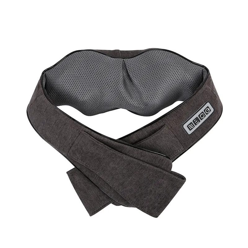 2018 OEM New Best Linen Cover Neck Shoulder Massager Heated Kneading Massager Belt Neck Shoulder Massage with CE & UL & KC Adapter