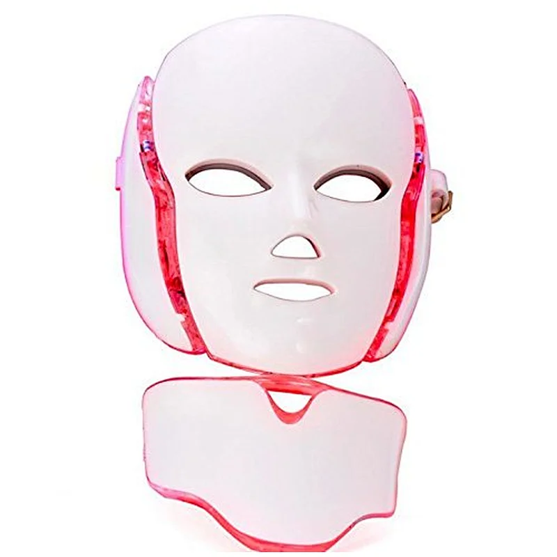 7 colors Electric Anti-Aging LED Mask Facial and neck Whitening Instruments