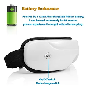 2018 Wireless music eye massager with heat therapy