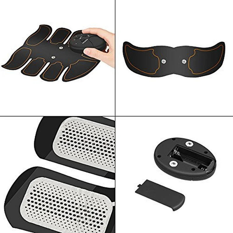 Wireless Electronic Muscle System Abdominal Toning Belt Muscle Stimulation Massager ABS EMS Toner Training Gear Fit For Body Arm