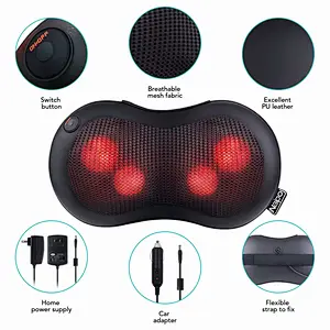 FDA Approval Amazon Hot Sale Massage Pillow Pain Relief Electric Massage Pillow Shiatsu Back Massager Neck Massage Pillow