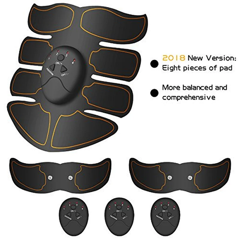 Wireless Electronic Muscle System Abdominal Toning Belt Muscle Stimulation Massager ABS EMS Toner Training Gear Fit For Body Arm