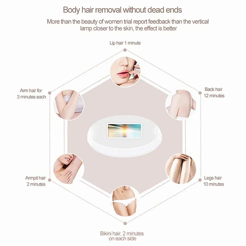 IPL Hair Removal Permanent Hair Removal 400000 Flashes LCD Screen with Goggles for Home Use Painless Hair Removal
