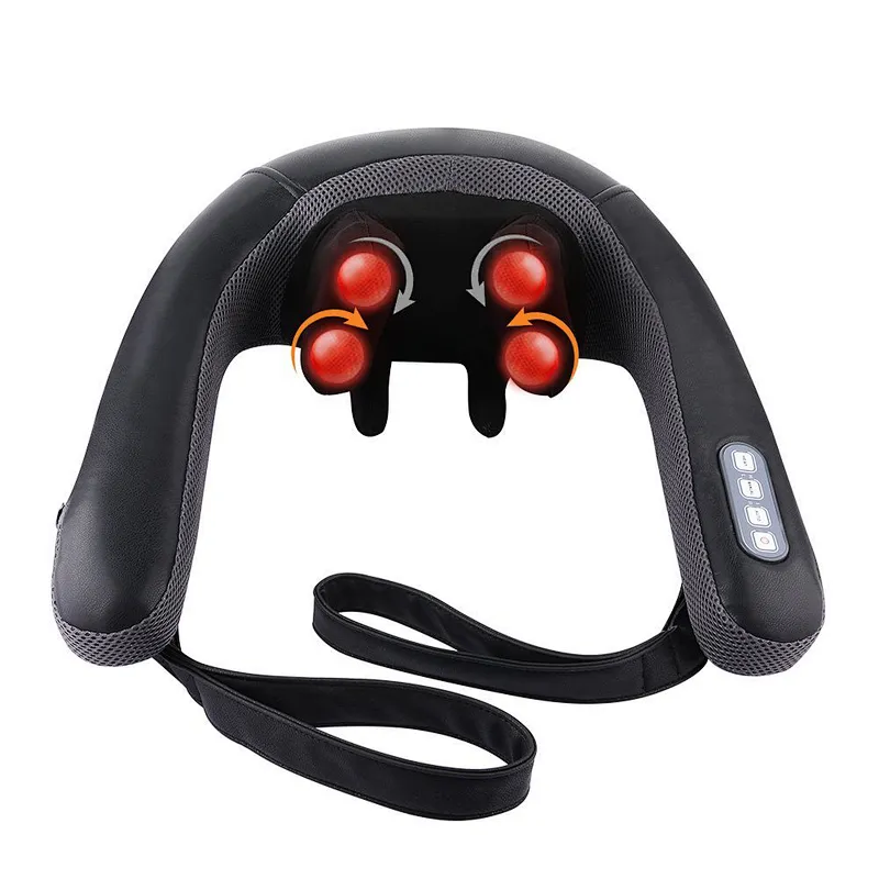 2018 OEM ODM New Best Neck Shoulder Massager Kneading Massager Heating Belt Back Neck Shoulder Massage with CE & UL & KC Adapter