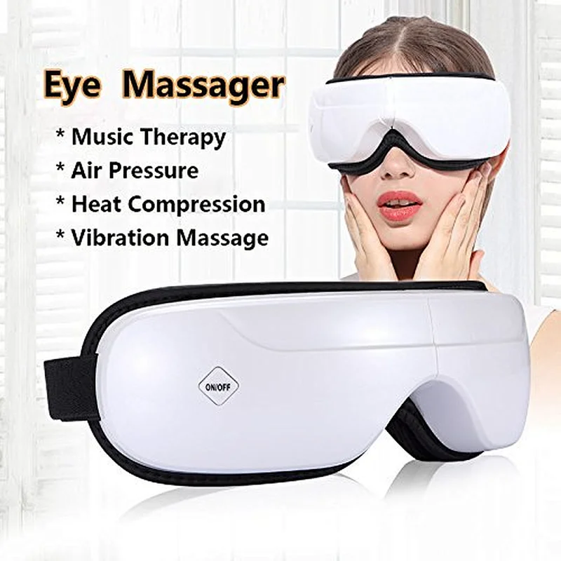 2018 Wireless music eye massager with heat therapy