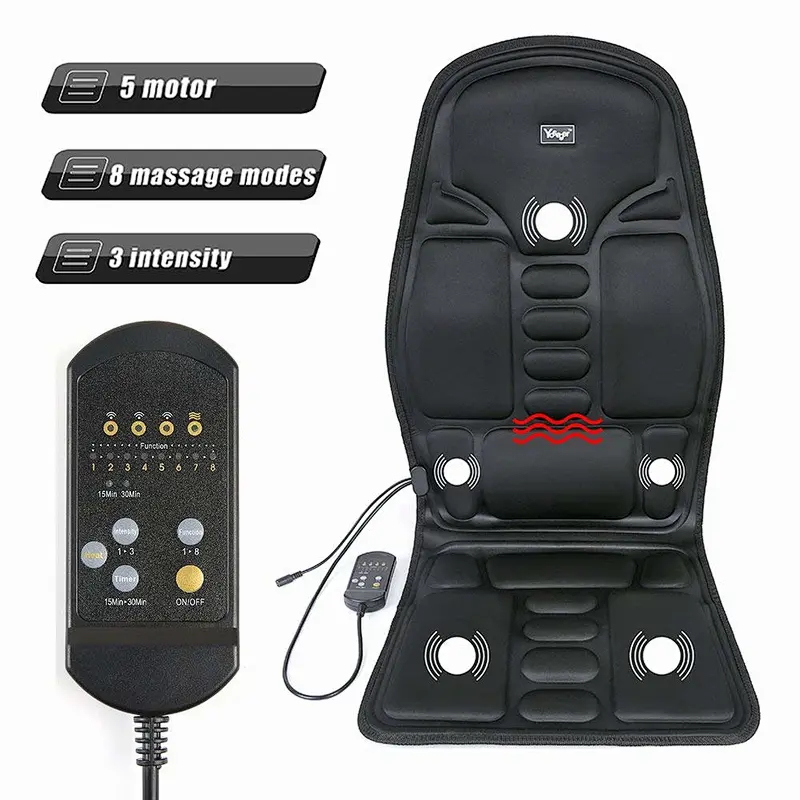 Shiatsu And Tapping Full Back Vibrating Car Seat Massage Cushion Back Massage Cushion