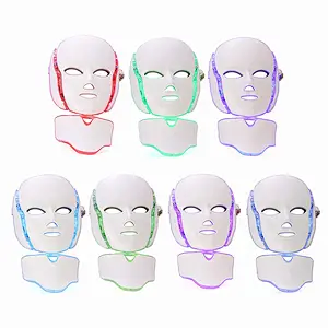 7 colors Electric Anti-Aging LED Mask Facial and neck Whitening Instruments