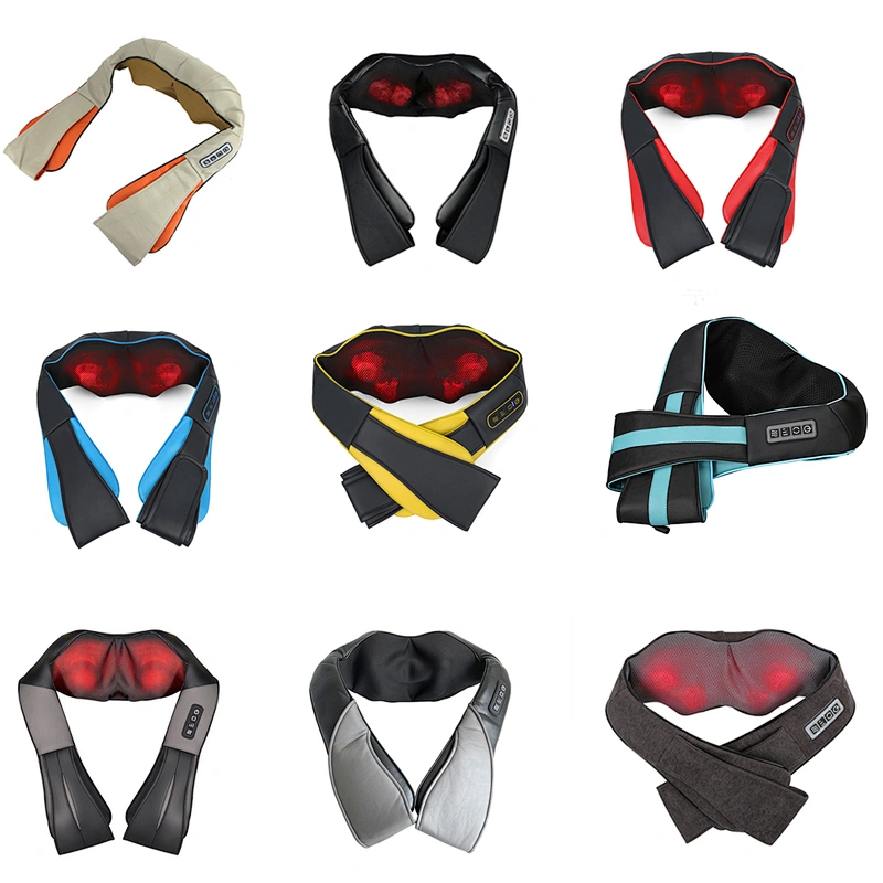 2019 OEM ODM New Best Neck Shoulder Heated Kneading Massager Belt Back Neck Shoulder Massage with CE & UL & KC Adapter