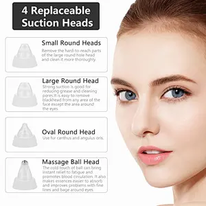 3 color LED lights blackhead remover vacuum Face Pore Cleaner