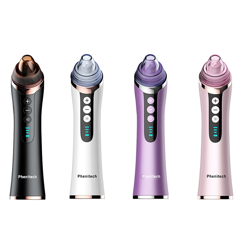 3 color LED lights blackhead remover vacuum Face Pore Cleaner