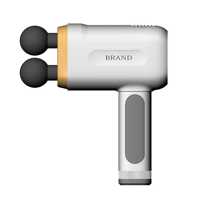 New Double Heads FDA CE ROHS Deep Muscle Fascia Tissue Massage Gun with Carry Case