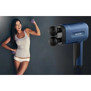 New Double Heads FDA CE ROHS Deep Muscle Fascia Tissue Massage Gun with Carry Case