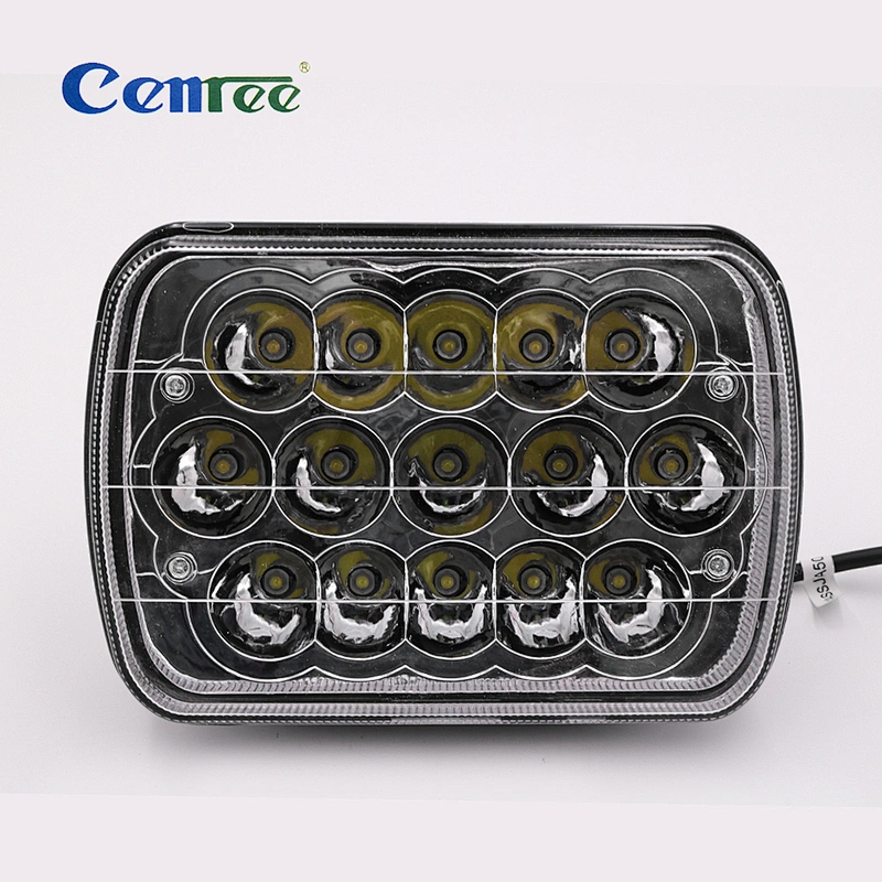 CENREE汽车大灯驾驶雾灯LED车头灯为Jeep卡车Van Camper SUV ATV Motorcyclec 45W LED