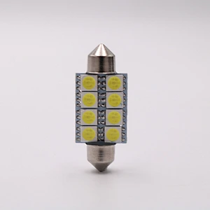 CENREE 10pcs 39mm 5050 SMD Car LED Festoon Light White LED Headlight