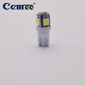 CENREE T10 1W 5SMD 5050 12v LED Light Bulb White for Car/Motor Interior Dome Parking Side Dashboard License Number