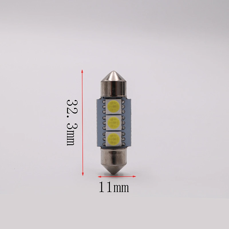 CENREE 10pcs 33mm 5050 SMD 3 LED CANBUS NO ERROR Auto Festoon Lamp Car Map Roof Reading Bulb Headlight